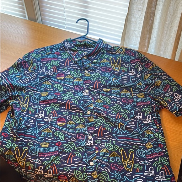 Vineyard Vines Corona Multicolor Graphic Shirt - Picture 1 of 4